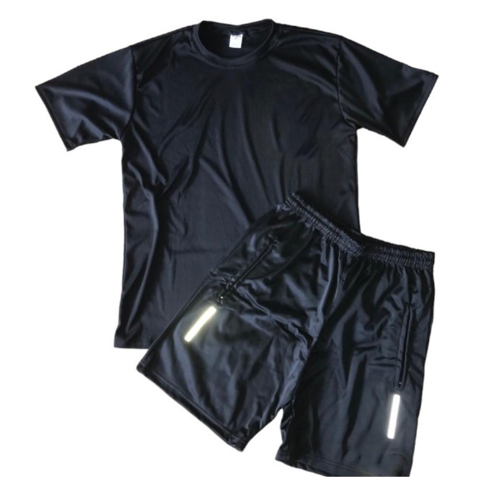 KIT SHORT + CAMISETA TECIDO LEVE DRYFIT - ACADEMIA - FUTEBOL - PASSEIO