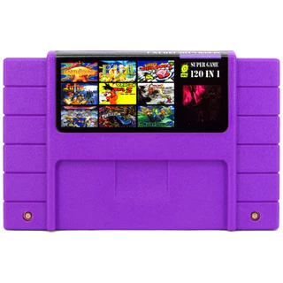 Fita - Cartucho - Para Super Nintendo Snes Com 120 Jogos