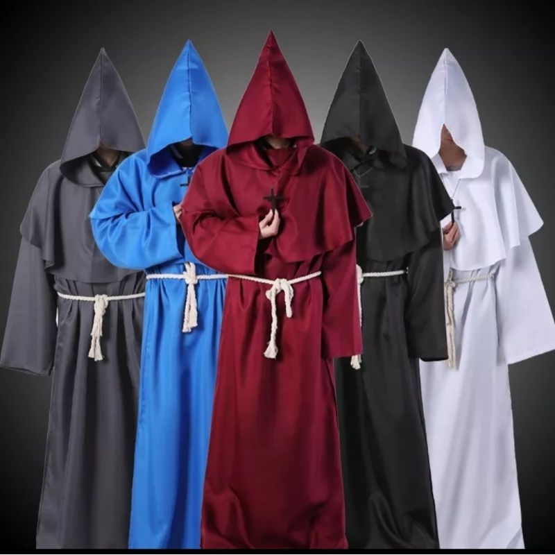 fantasia do frei frade monge padre todas cores e tamanhos