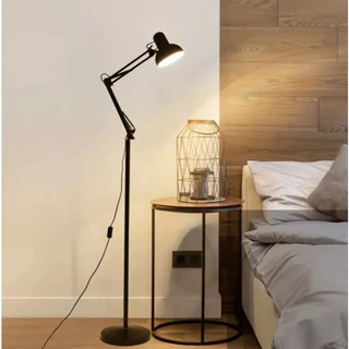 Luminária De Chão 190CM Articulada Pedestal Sem Lâmpada