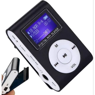 0Novo Hifi Portátil Mp3 Player Mirror Mini USB Tela LCD Digital Suporte Para Leitor De Música