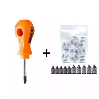 Parafuso e Chave Para Reparo Remendo Rápido de Pneu Furado Carro Moto 10 unidades