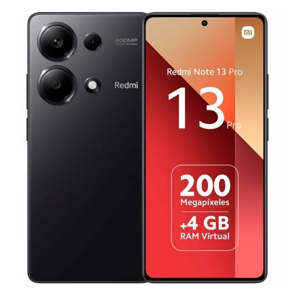 Celular Smartphone Redmi Note 13 Pro 256GB 8RAM 4G NFC Versão Global Câmaras Traseiras 200MP