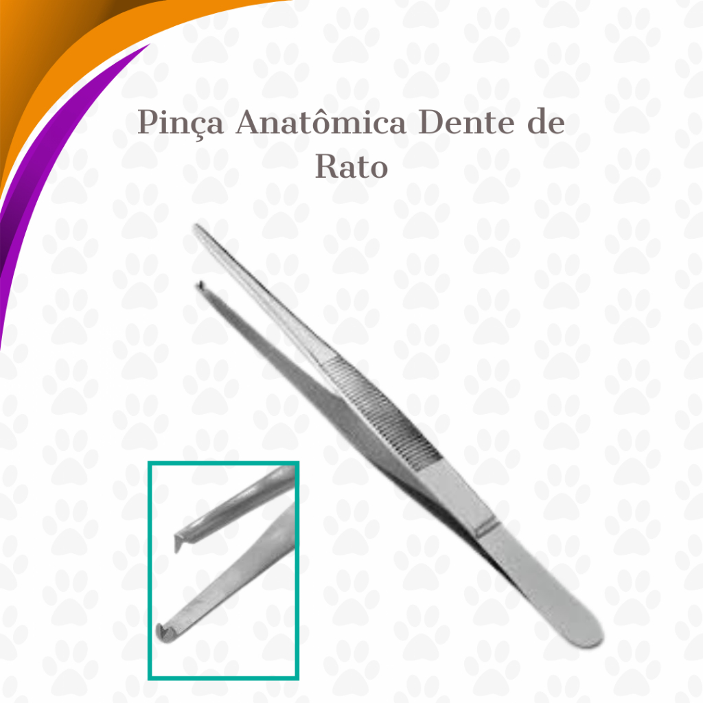 Pinça Anatômica Dente de Rato - Diversos Tamanhos | Shopee Brasil