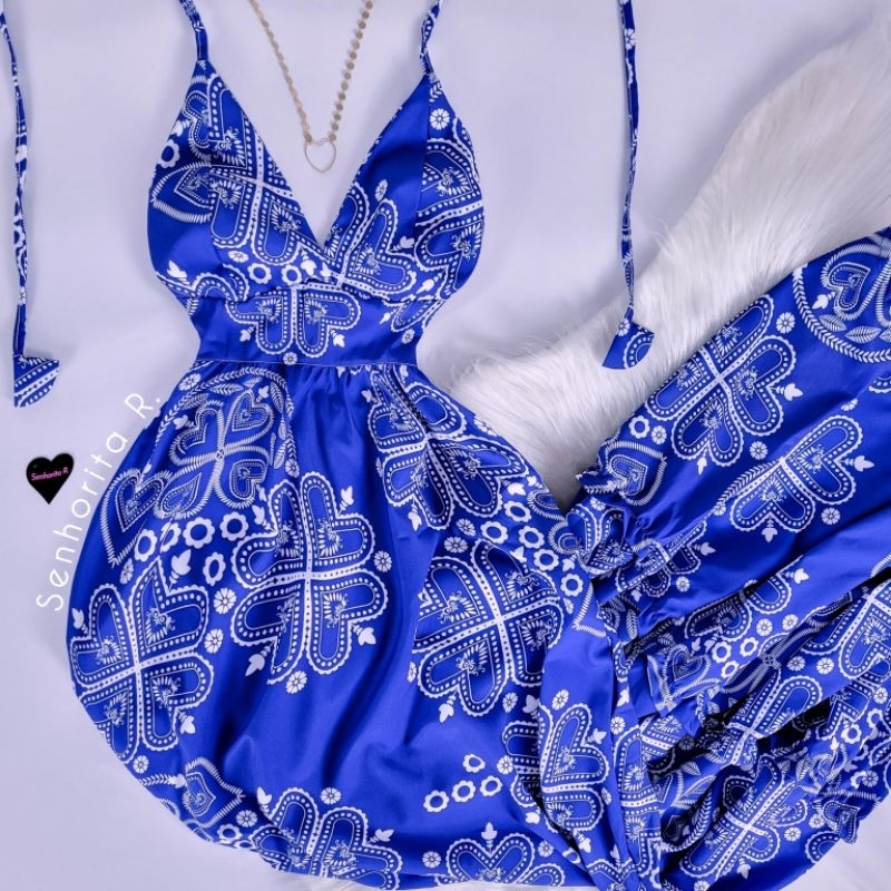 LANÇAMENTO Vestido Longo Estamparia Alta Tendência inspiração Far m