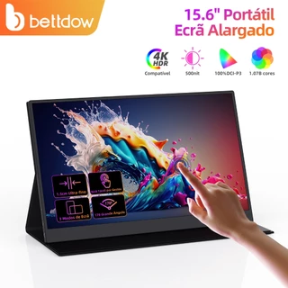 BETTDOW Monitor portátil Touchable 15.6