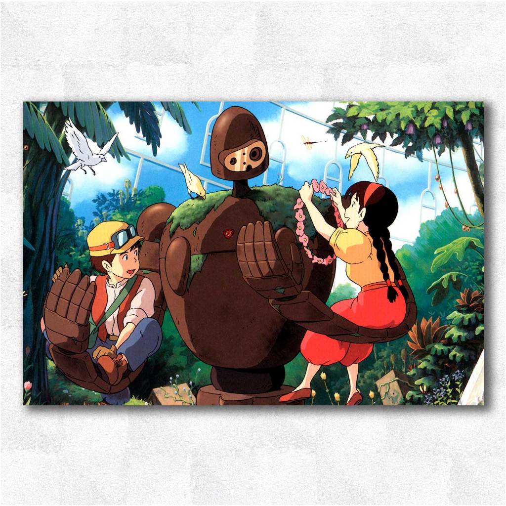 Placas Decorativas Quadros -Studio Ghibli Princesa Mononoke O