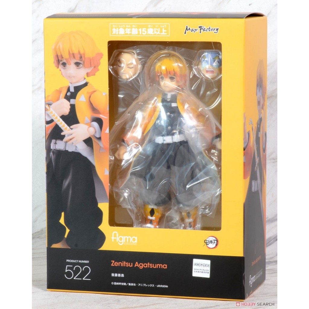 Figma 522 Demon Slayer Kimetsu Zenitsu Agatsuma Figure | Shopee Brasil