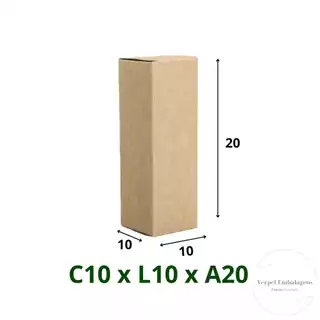 60 Caixas de Papelão 10x10x20 E-commerce e Cosméticos