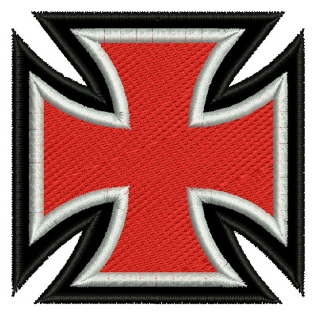 Patch Bordado Cruz de Malta