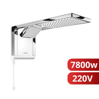 Chuveiro Elétrico Ducha Acqua Duo Ultra Branco Cromado 220V 7800w Lorenzetti