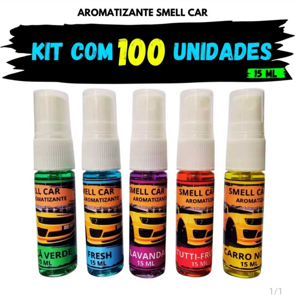 Kit 100 Cheirinho pra Carro de 15ml cada Luxo e Qualidade Aromatizante ...