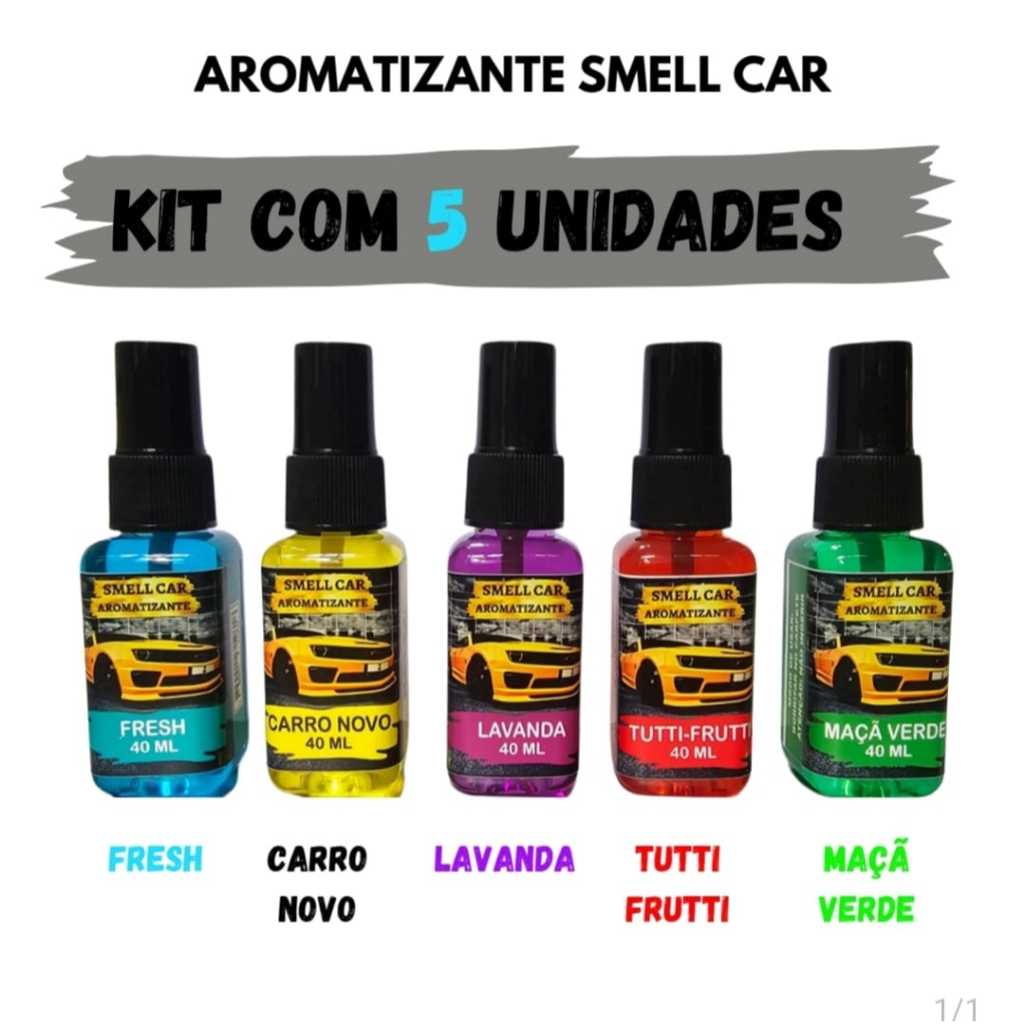 Kit 5 Cheirinho Carro de Luxo Qualidade Carro Grife Aromatizante ...