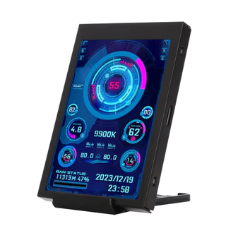 Tela Ips Monitoramento 3.5 Polegadas Secundaria Usb Monitor GPU, CPU, RAM, TEMPERATURA, DATA, HDD