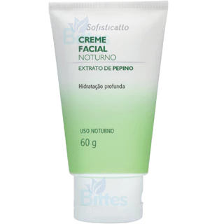 Creme Facial Sofisticatto Cosméticos Com Extrato De Pepino