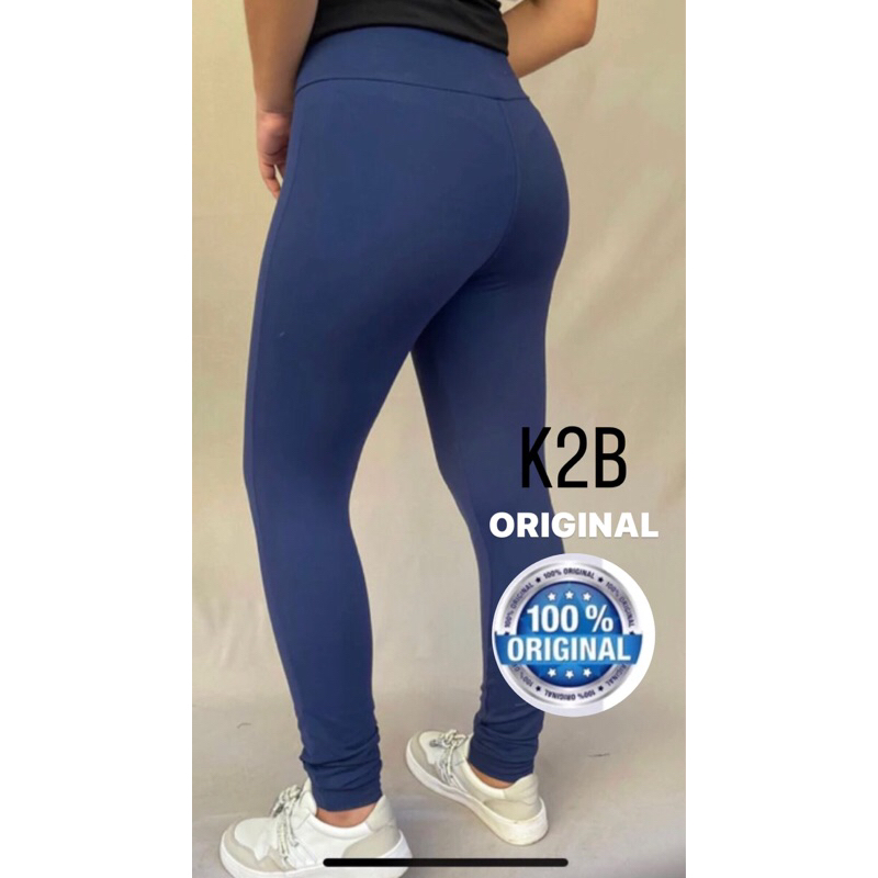 Calça Legging K2b Original Cós Alto Tecido Grosso NÂO FICA TRANSPARENTE ...