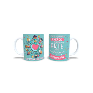 Caneca Personalizada Feliz Dia dos Professores Professor Professora Muito Amor e Dedicação 906