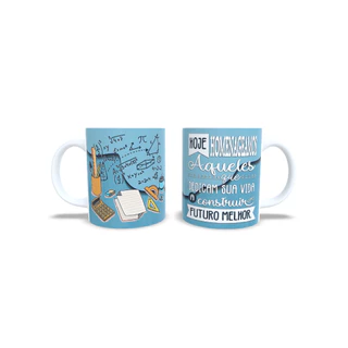 Caneca Personalizada Feliz Dia dos Professores Professor Professora Muito Amor e Dedicação 907