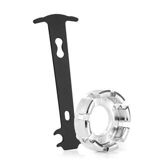Chave Medidora Medidor Indicador Ferramenta Para Medir Desgaste De Corrente De Bike Ciclismo + Chave De Raio Kenli 8 Medidas Alinhamento Aro Bicicleta Mtb speed