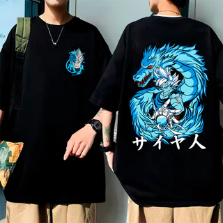 Camisa Camiseta Oversize Algodão Anime Dragon Mangá Dragão