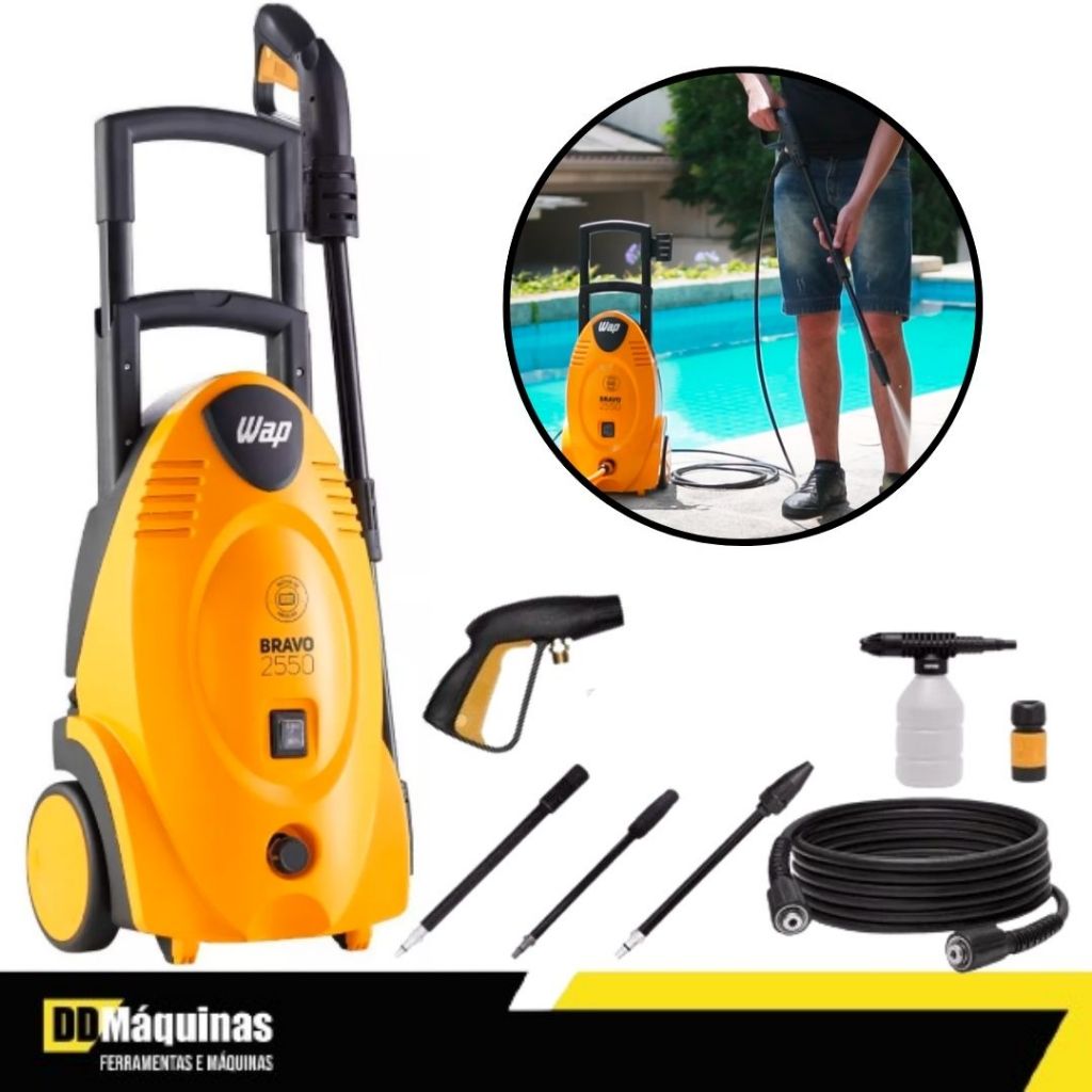 Lavadora de Alta Pressão Com Motor de Indução 1800PSI 110V - WAP