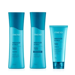 Amend Kit Hidratação e Força Shampoo 250ml + Condicionador 250ml + Leave-in 180g em Oferta na Shopee
