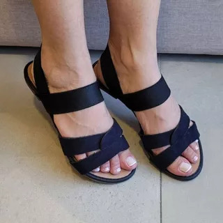 Sandália Feminina Rasteira Moda Elástico