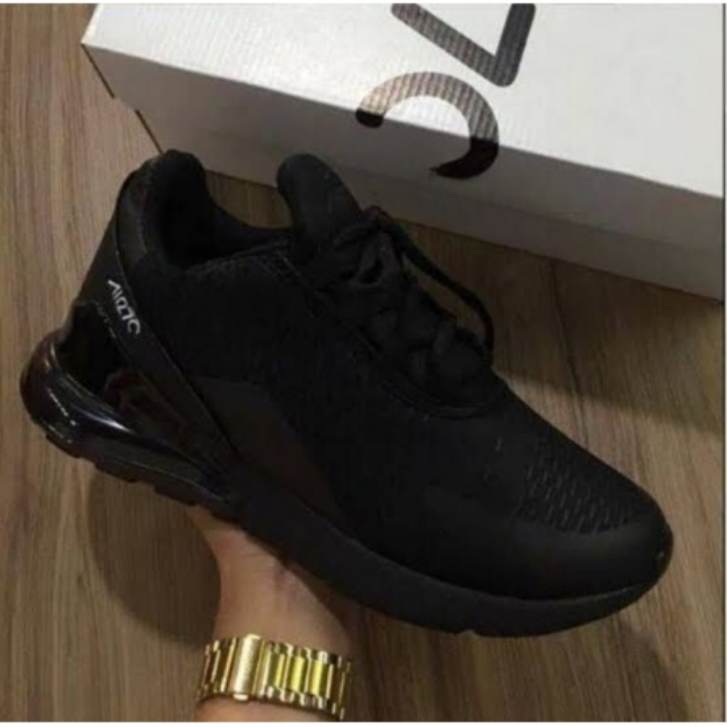 Tênis Preto MASCULINO 27* Solado EM Gel Ideal Para Treino, Academia, Esportes