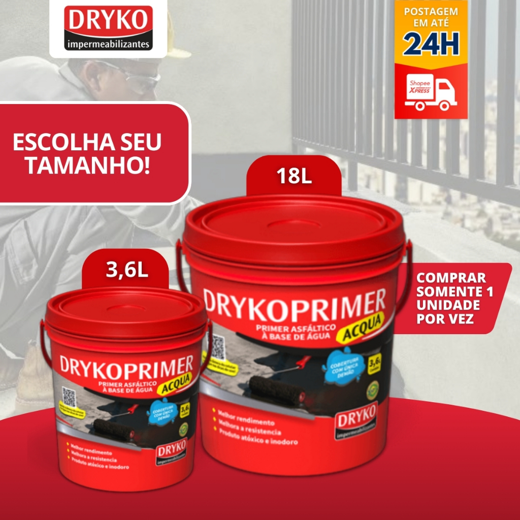 Primer Manta Liquida Asfáltico Base Água - Dryko