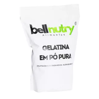Gelatina Pura Sem Sabor Incolor Rica em Proteina 250g a 1kg