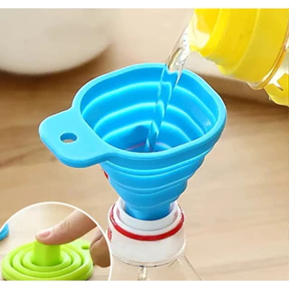 01 Funil de Silicone Dobrável Retrátil Dispensador Líquido Utensílio de Cozinha Silicone 6x7cm em Oferta na Shopee