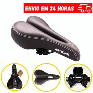 Selim Banco Bike Mtb Confortável Vazado Gta Preto