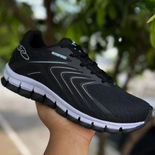 Tênis Preto Esportivo Masculino Feminino Academia Caminhada Macio Confortável Resistente Flexível