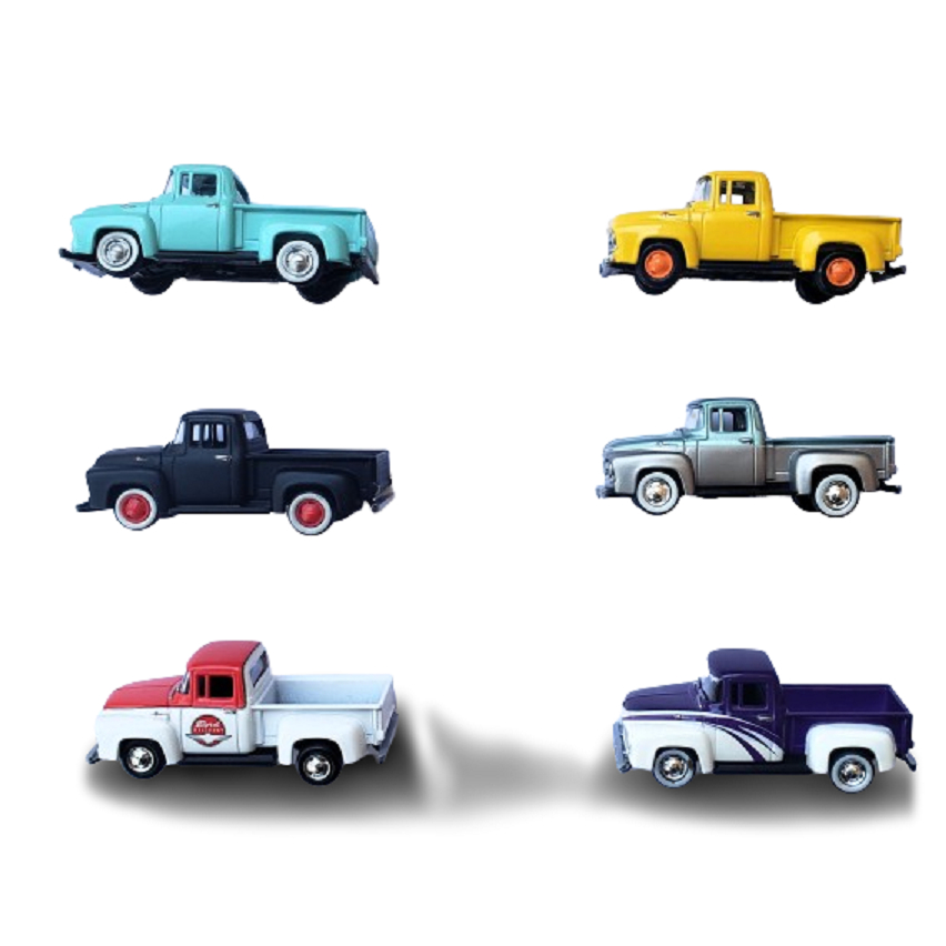 ミニカー Green light Pickup/ Truck Set Greenlight Motor World Ford F-100 Truck Panel 1956 1:64 | Shopee