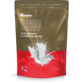 Basic Whey Protein (1kg) Sabor Natural - Growth Supplements