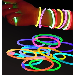 Tubo de Pulseira Neon Balada Festa Casamento Com 100 Unidades
