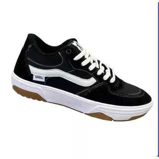 TÊNIS CASUAL SKATE ROWAN 2 VS BLACK WHITE ESTILOSO CONFORTAVEL LANÇAMENTO