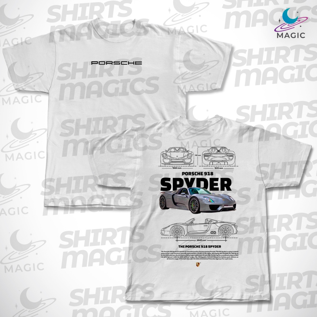 Camiseta Porsche 918 Spyder varias cores 100% Algodão unissex