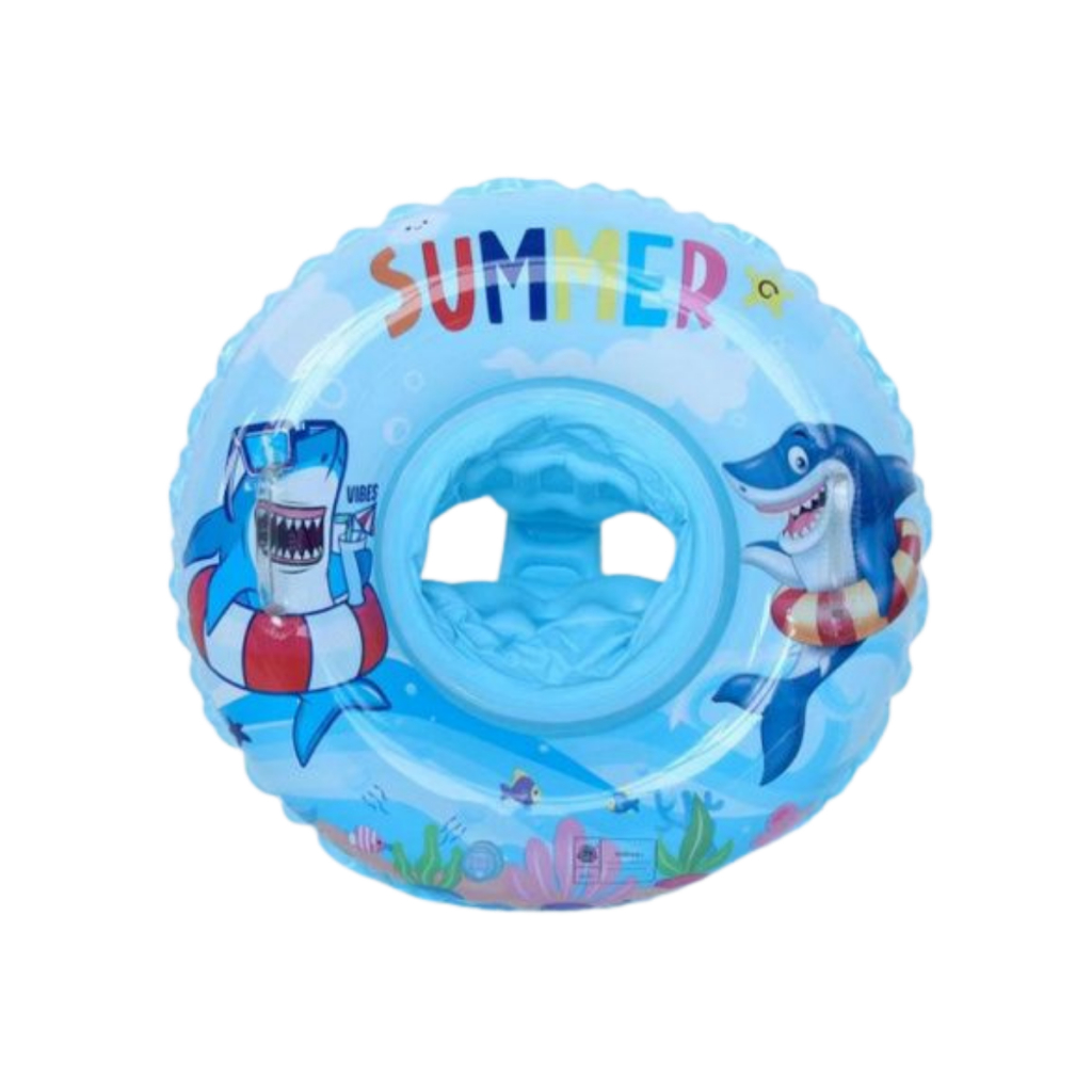 Boia Infantil Inflável Com Fralda Azul Rosa Pequena 70cm