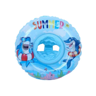 Boia Infantil Inflável Com Fralda Azul Rosa Pequena 70cm