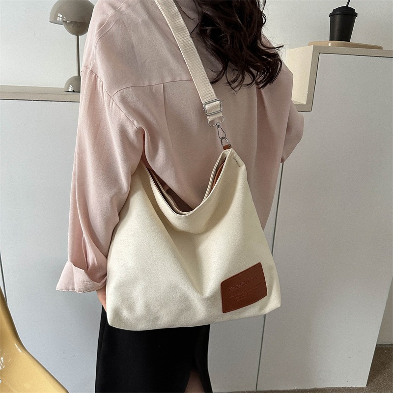 Bolsa feminina de lona de grande capacidade 7712