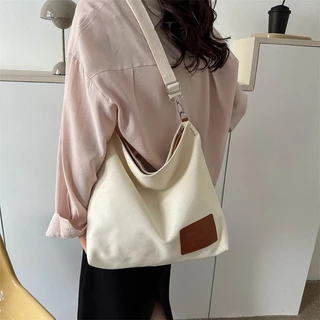 Bolsa feminina de lona de grande capacidade 7712