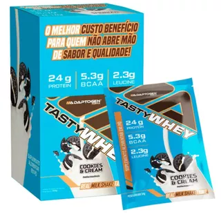 Tasty Whey 3w Gourmet Pack com 12 Sachês de 34g Diversos Sabores - Adaptogen Science