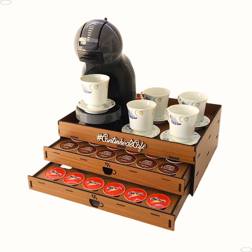 Bandeja 2 Gavetas 48 Capsulas Dolce Gusto Cantinho do Café