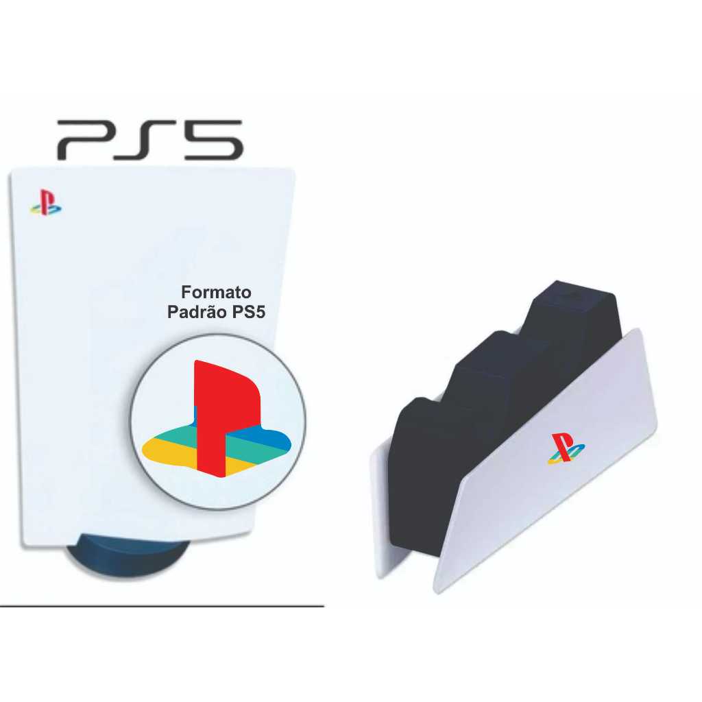 Adesivo Logo PS5 FAT e Base Retro Combo 4 unidades | Shopee Brasil