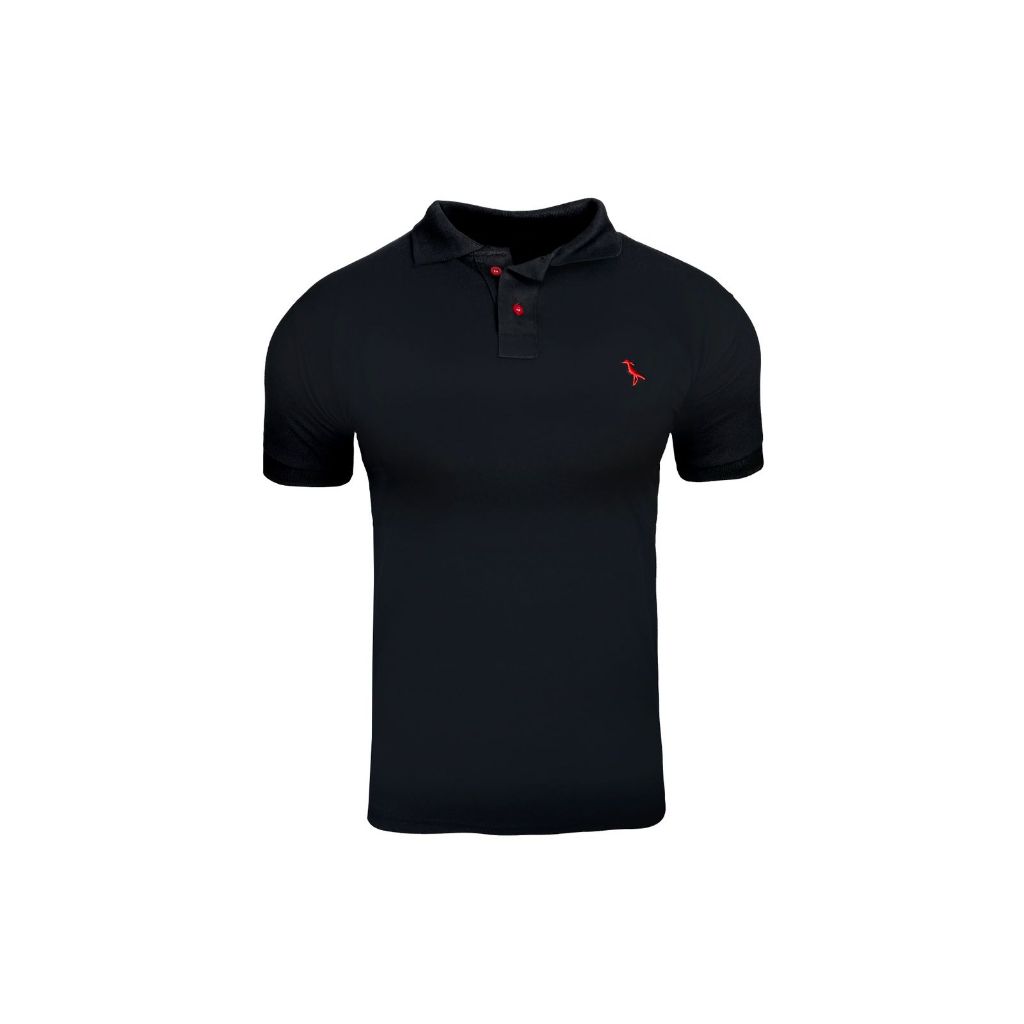 Camiseta Polo Masculina Gola Alta Plus Size Piquet G1 G2 G3 100% Algodão Piquet