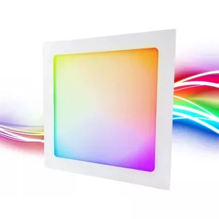 Painel Led Smart Rgb+cct Embutir Quadrado Ekaza 24w 1900lm