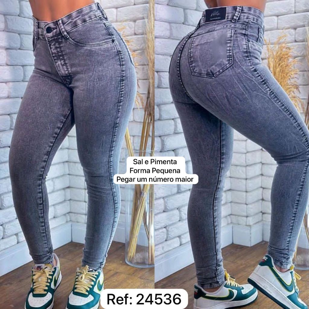 Calça Jeans Skinny Sal e Pimenta E Pimenta Doce Original | Shopee Brasil