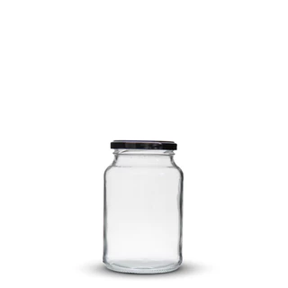 10 Pote De Vidro C/ tampa preta 600ml de Conserva,palmito,Geleia, Pote de Bolo, Salada, Compota