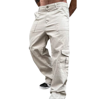 Calça Cargo Masculina Skate Larga
